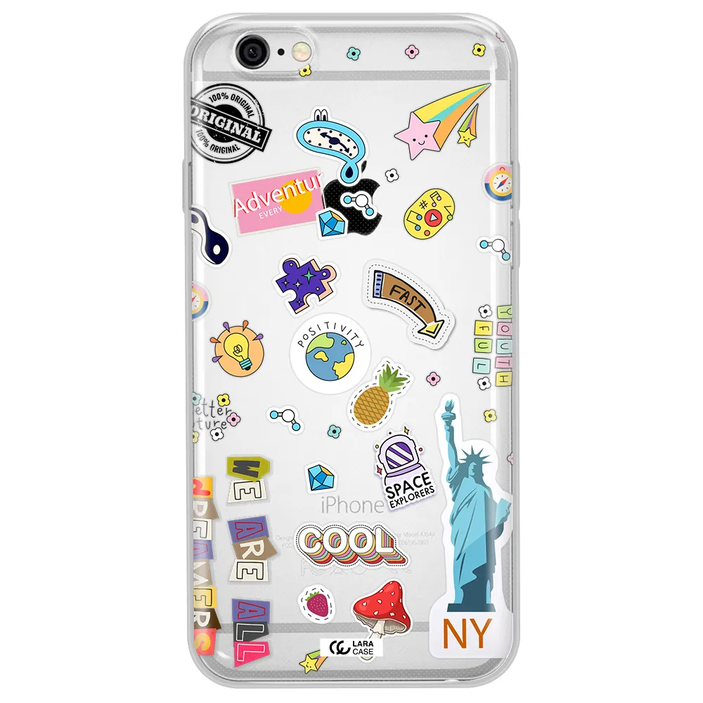 Stickers Apple iPhone 6 plus Clear TPU Case