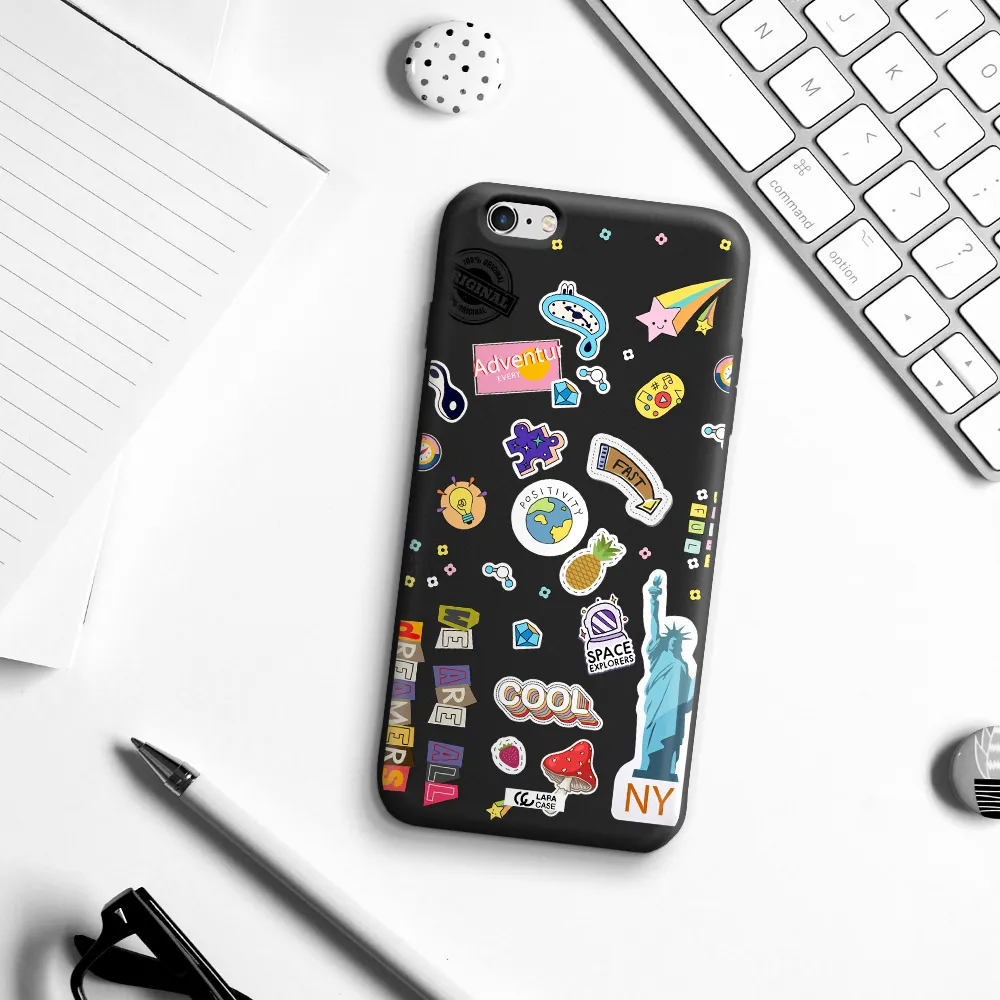 Stickers Apple iPhone 6 plus Silicone black Case