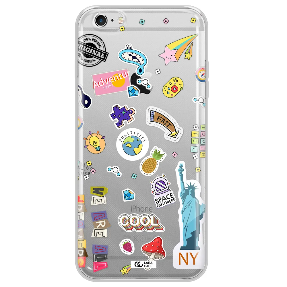 Stickers Apple iPhone 6 s plus Clear TPU Case