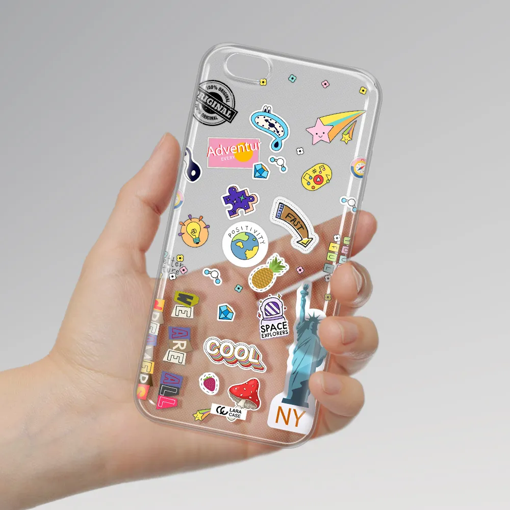 Stickers Apple iPhone 6 s plus Clear TPU Case