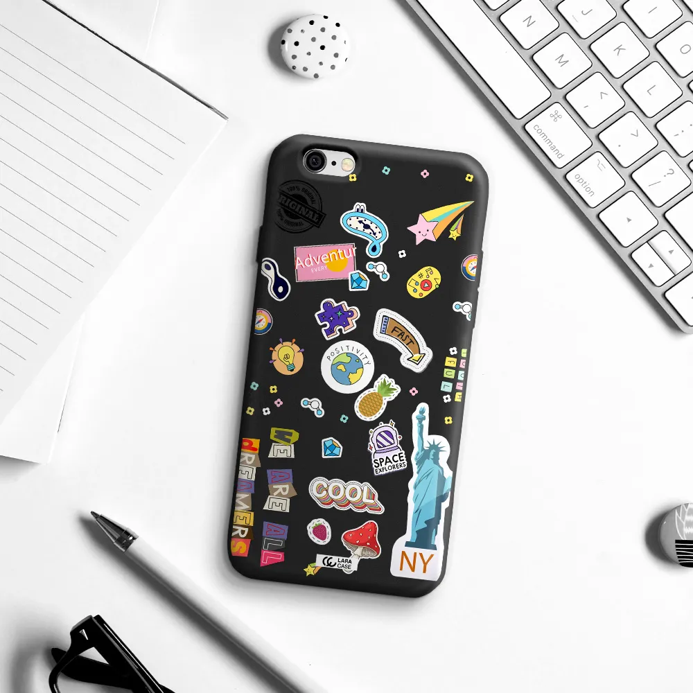 Stickers Apple iPhone 6 Silicone black Case