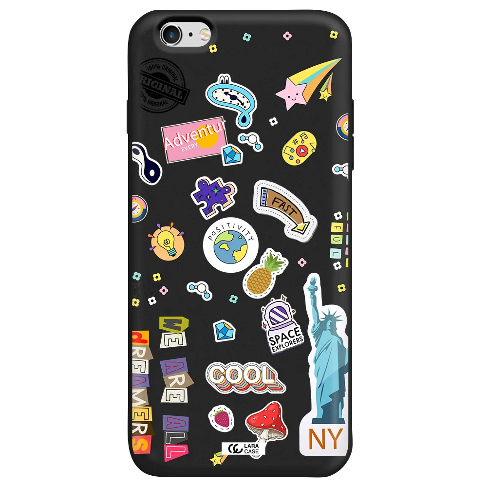 Stickers Apple iPhone 6S Silicone black Case