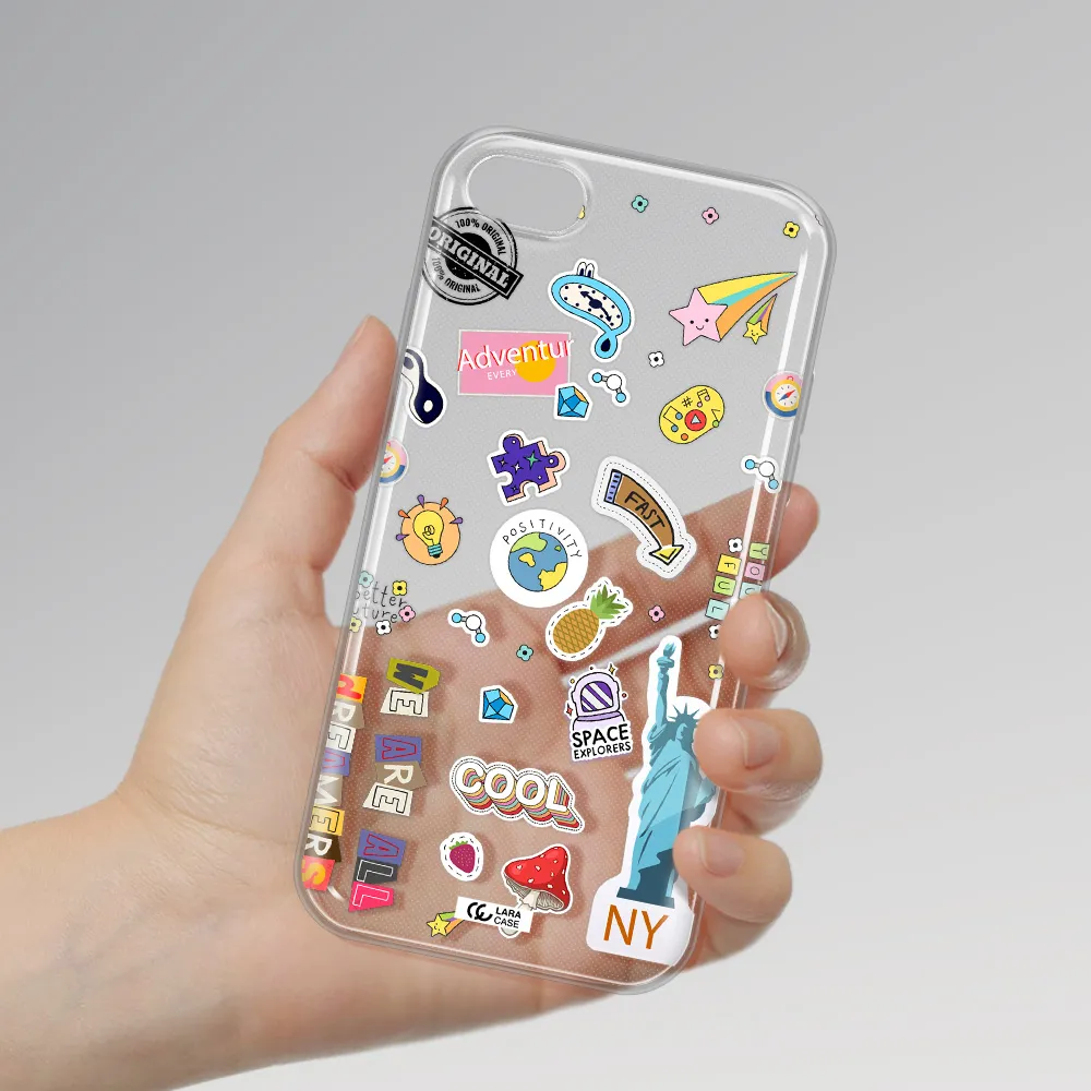 Stickers Apple iPhone 7 Clear TPU Case