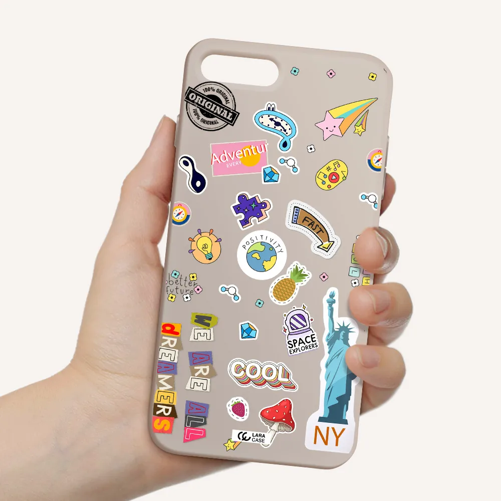 Stickers Apple iPhone 7 plus Silicone Stone Case