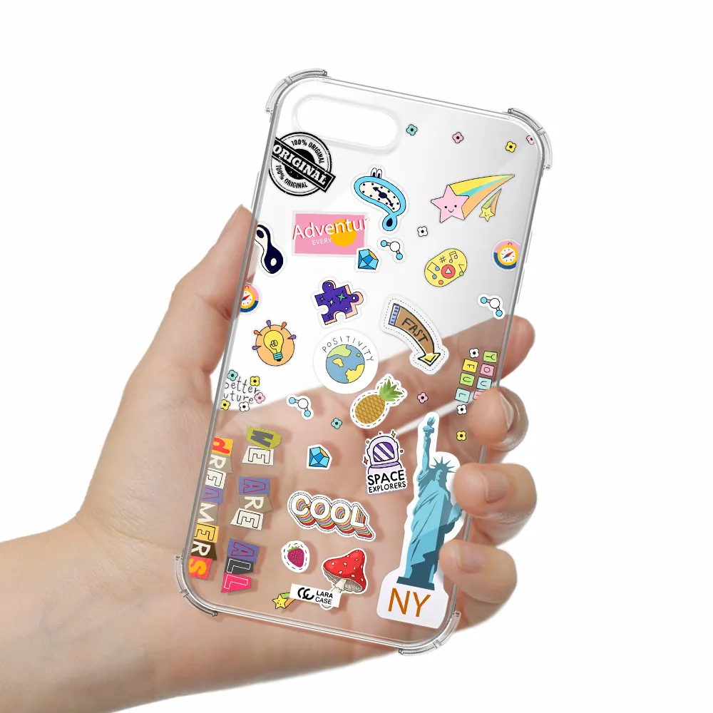 Stickers Apple iPhone 8 plus Clear PC Case
