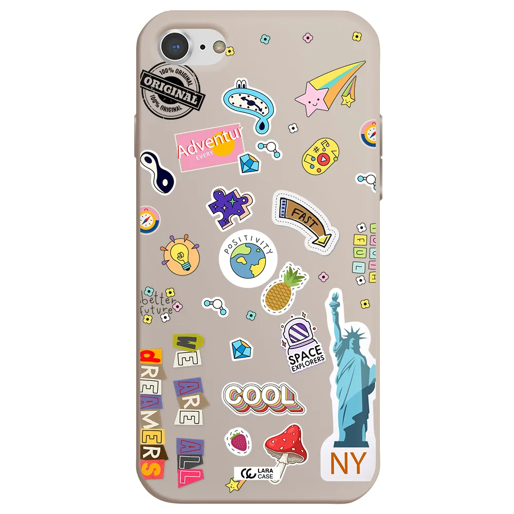Stickers Apple iPhone 8 Silicone Stone Case
