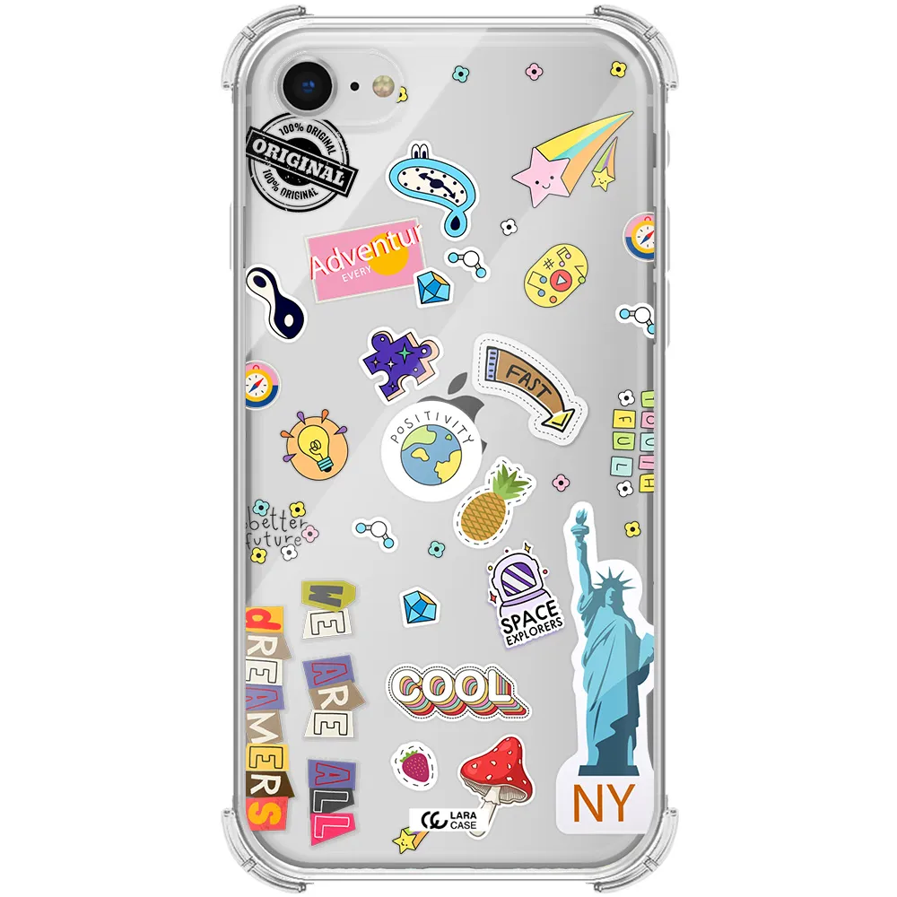 Stickers Apple iPhone se 2020 Clear PC Case