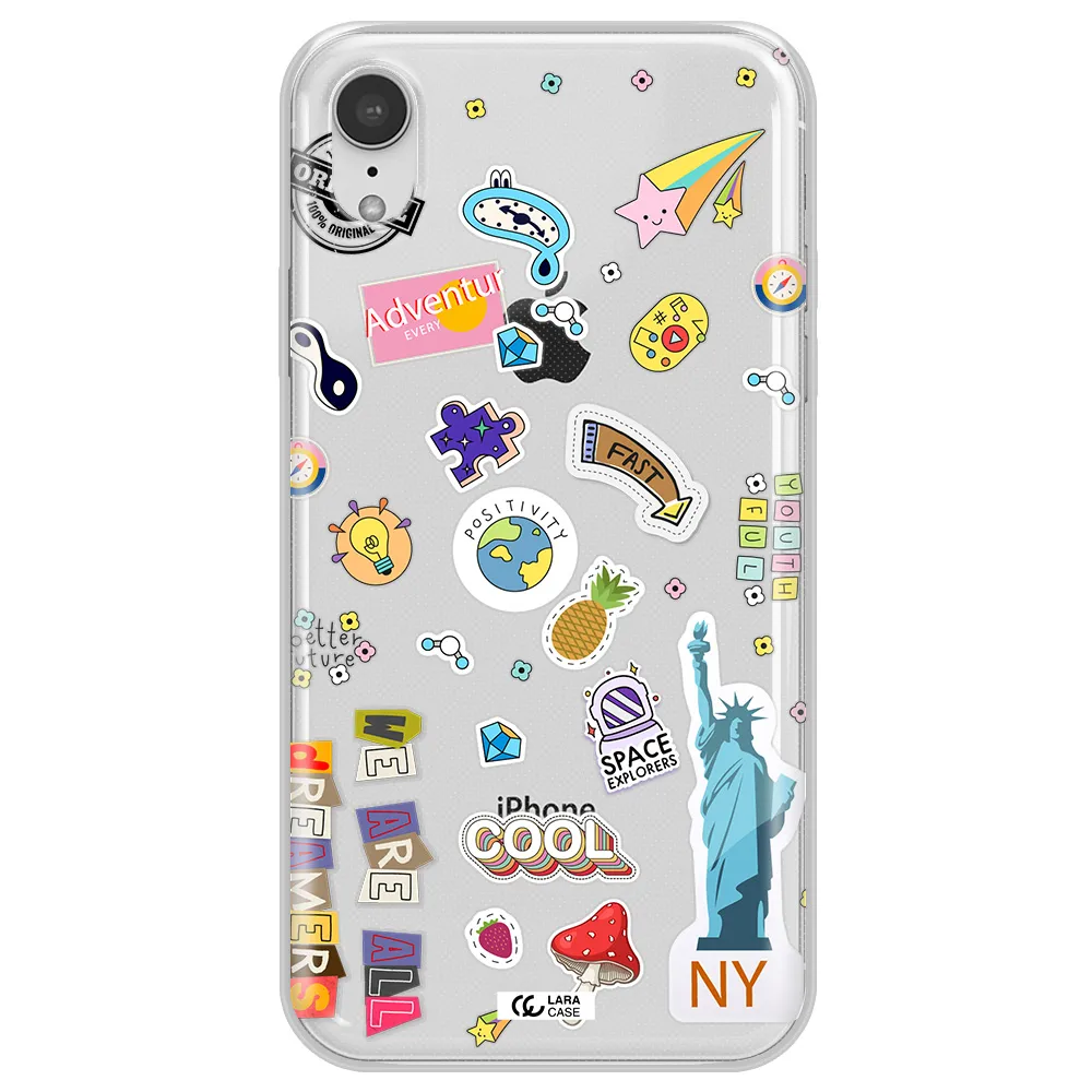 Stickers Apple iPhone XR Clear TPU Case