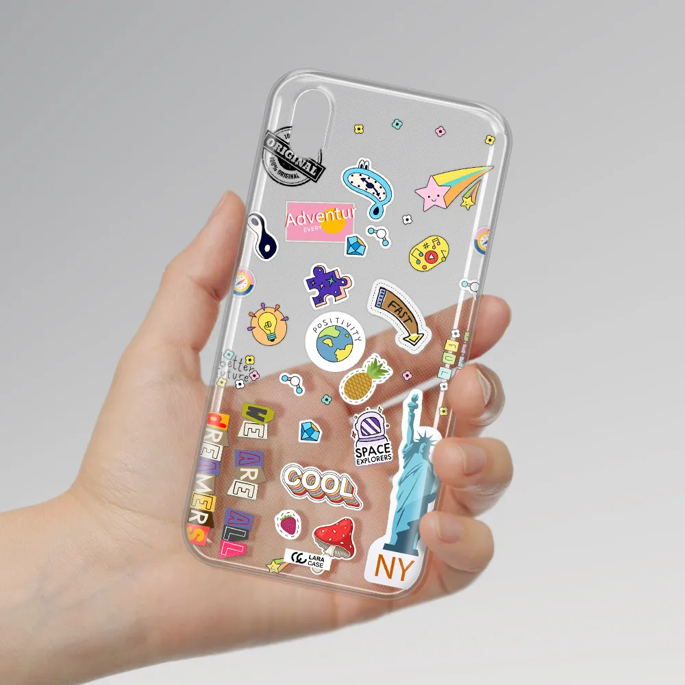 Stickers Huawei Honor 8S Clear TPU Case