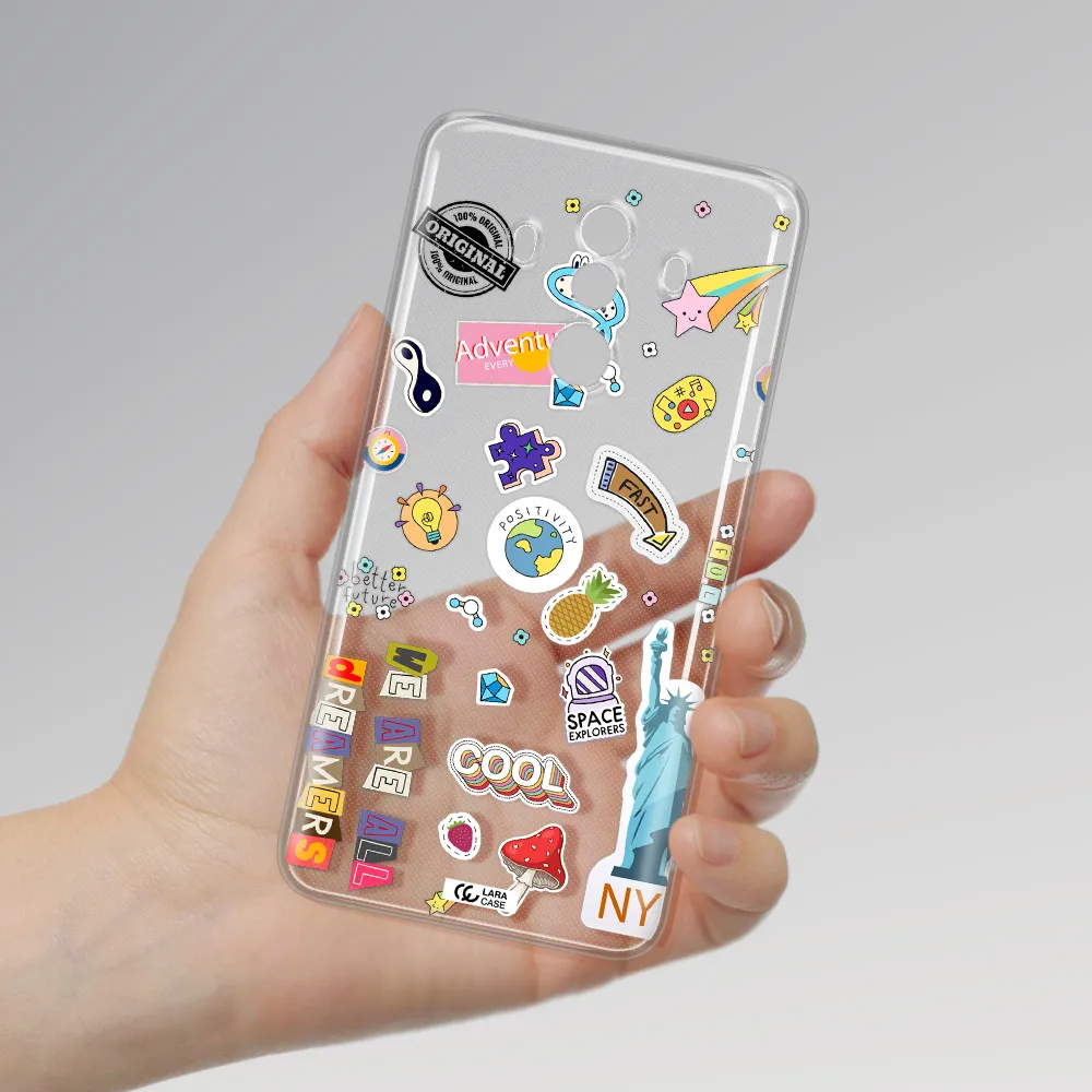 Stickers Huawei Mate 10 Pro Clear TPU Case