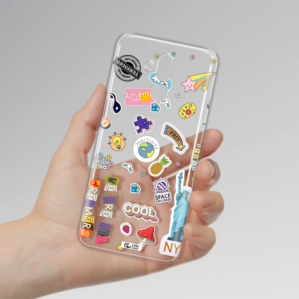 Stickers Huawei Mate 20 Lite Clear TPU Case
