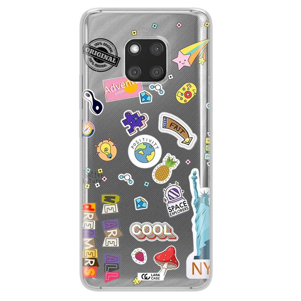 Stickers Huawei Mate 20 Pro Clear TPU Case