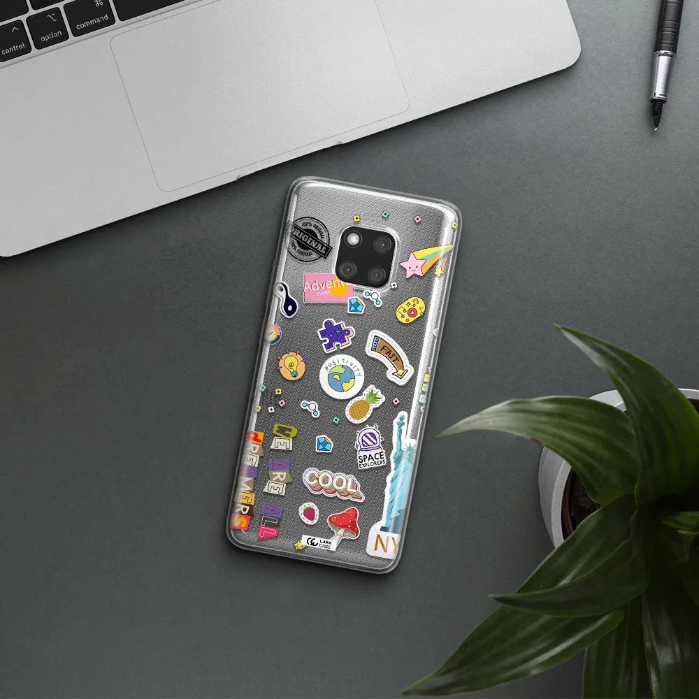 Stickers Huawei Mate 20 Pro Clear TPU Case
