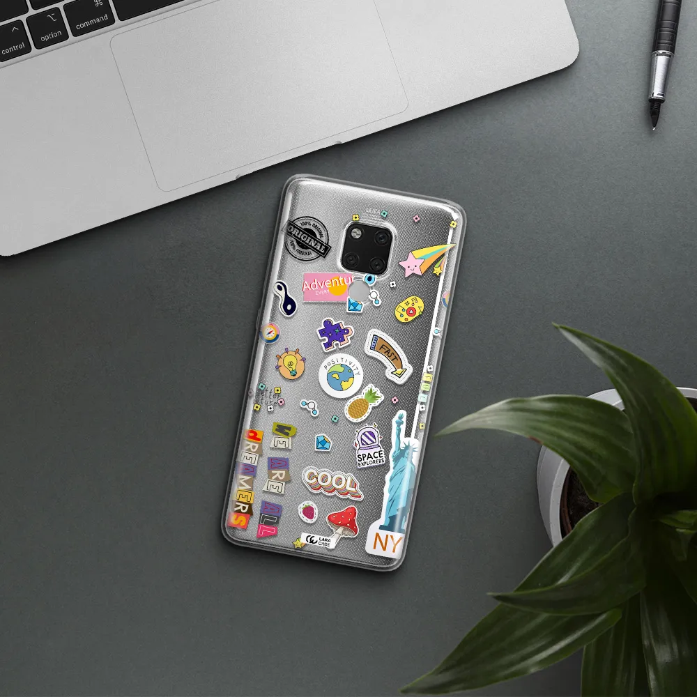 Stickers Huawei Mate 20X Clear TPU Case