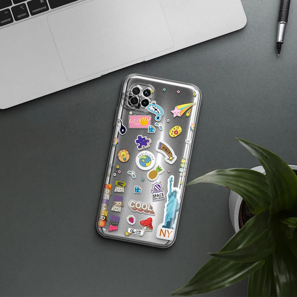 Stickers Huawei Nova 7I Clear Tpu Case