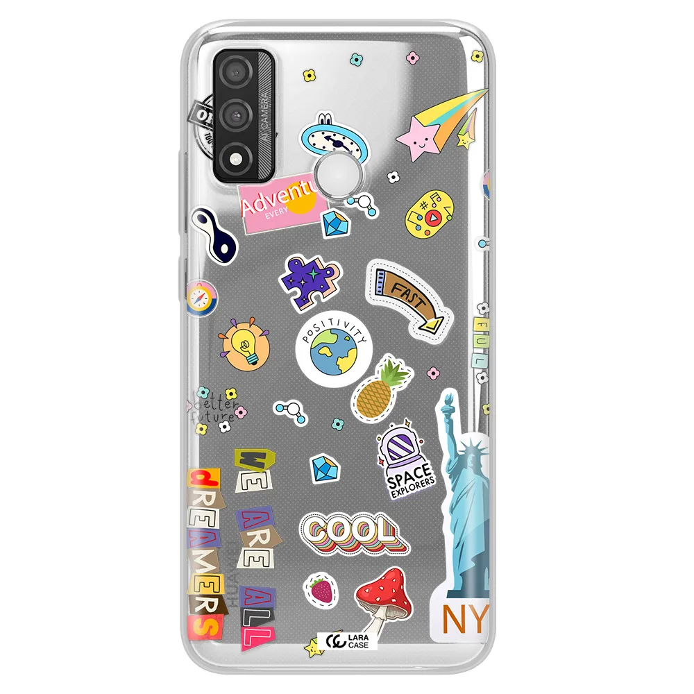 Stickers Huawei P Smart 2020 Clear TPU Case