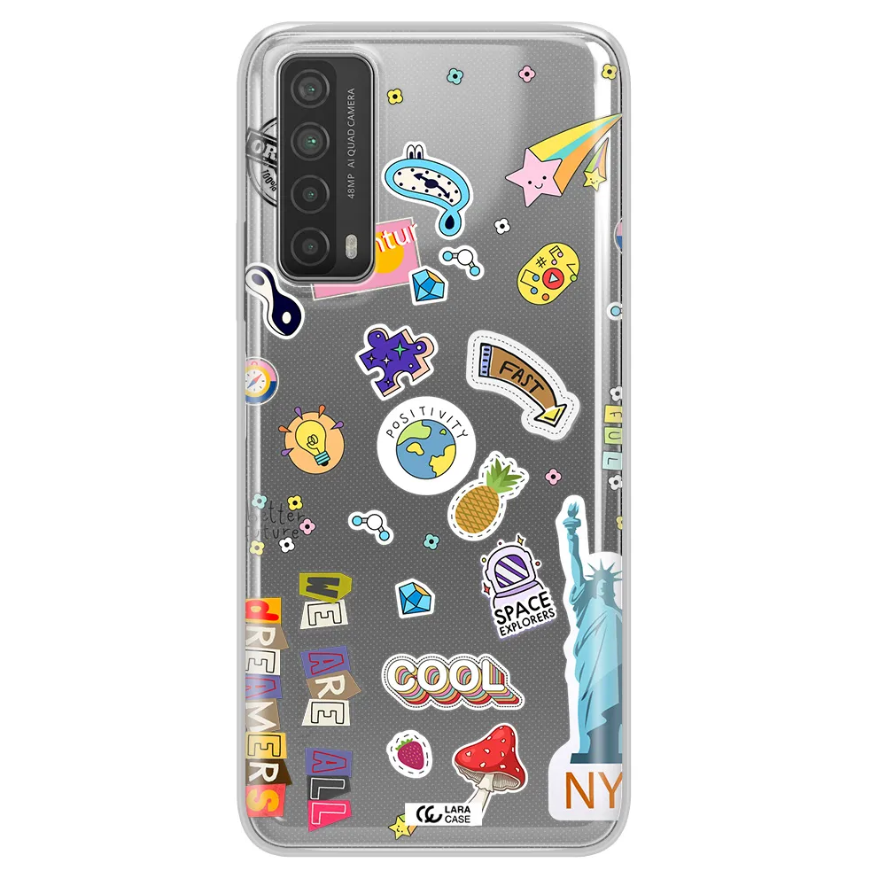 Stickers Huawei P Smart 2021 Clear TPU Case