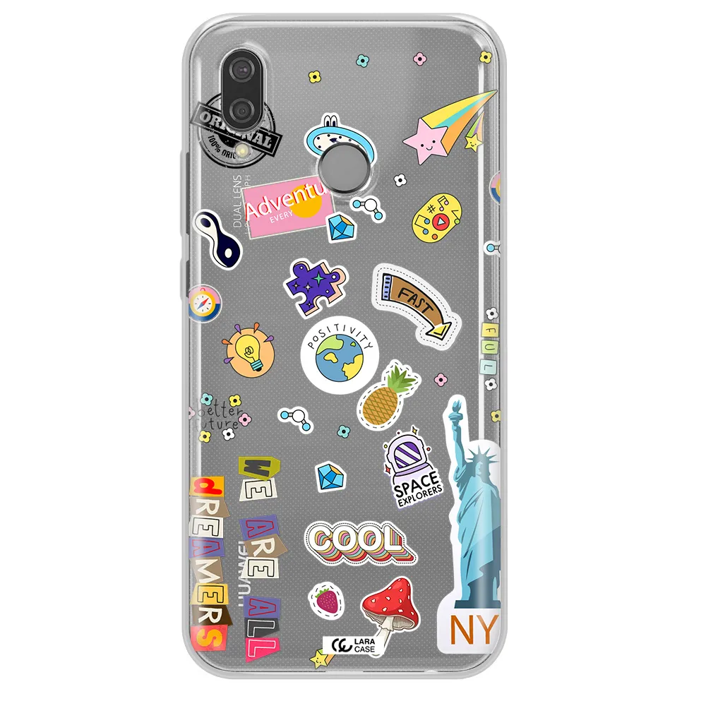 Stickers Huawei P20 Lite Clear TPU Case