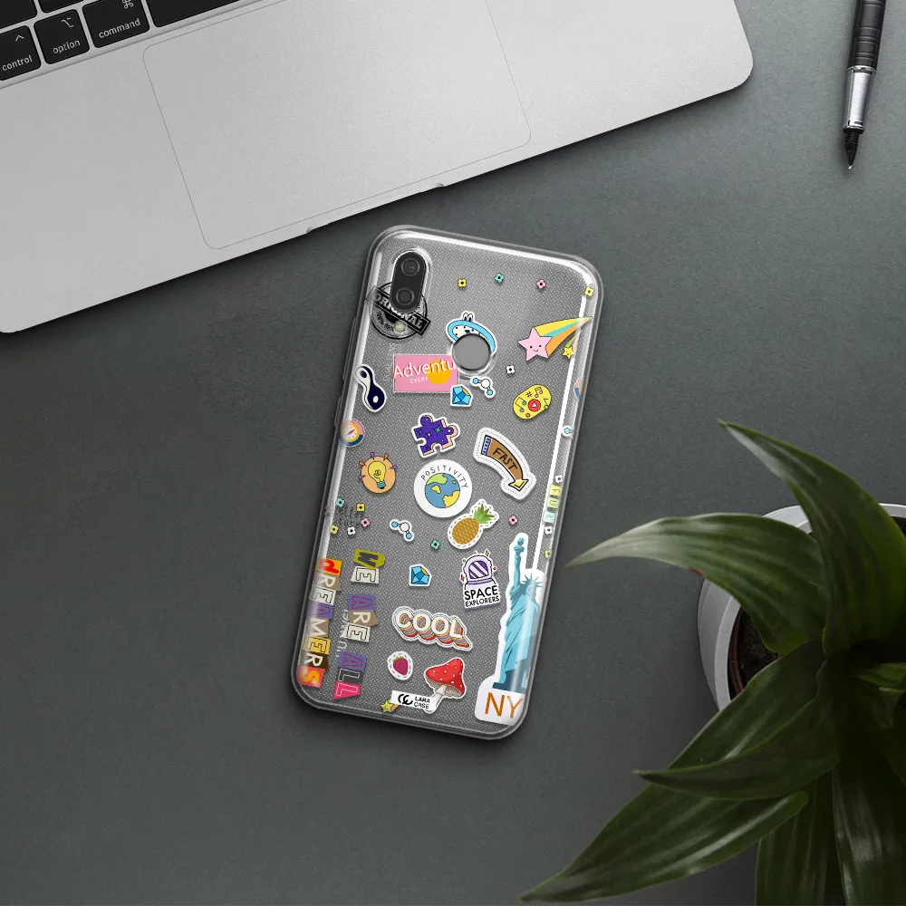 Stickers Huawei P20 Lite Clear TPU Case