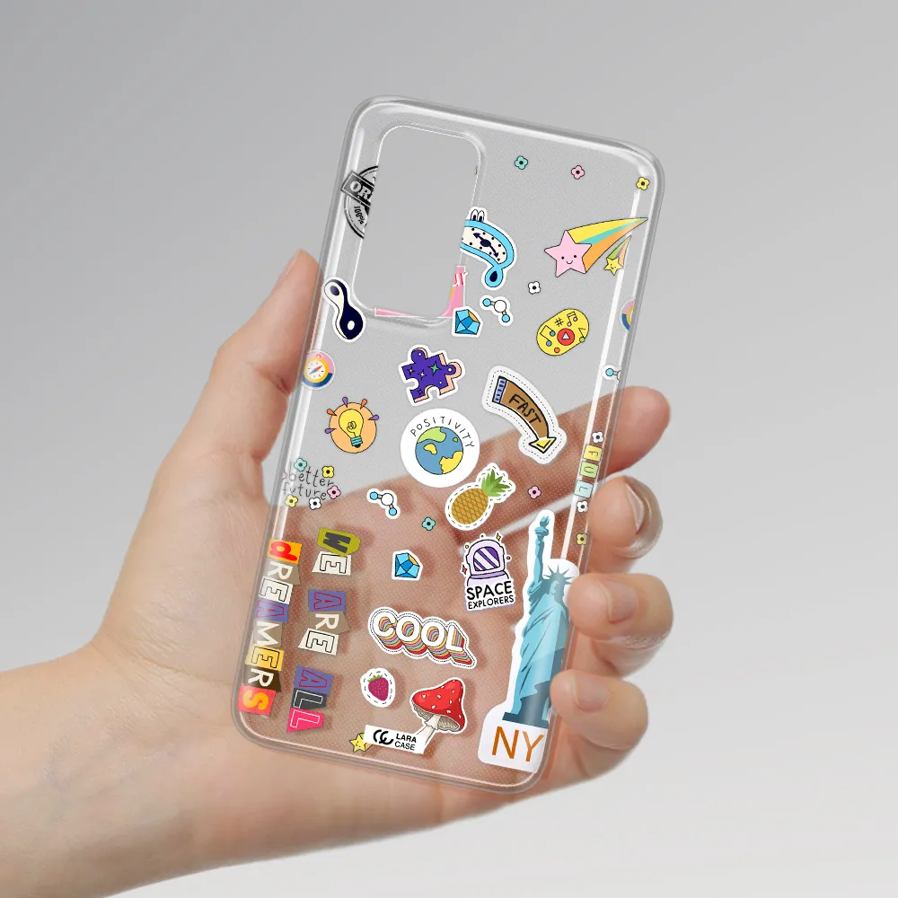 Stickers Huawei P40 Clear TPU Case
