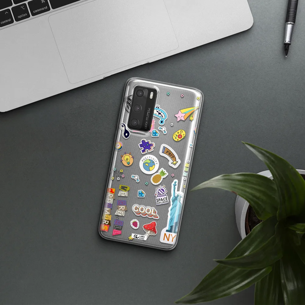 Stickers Huawei P40 Clear TPU Case