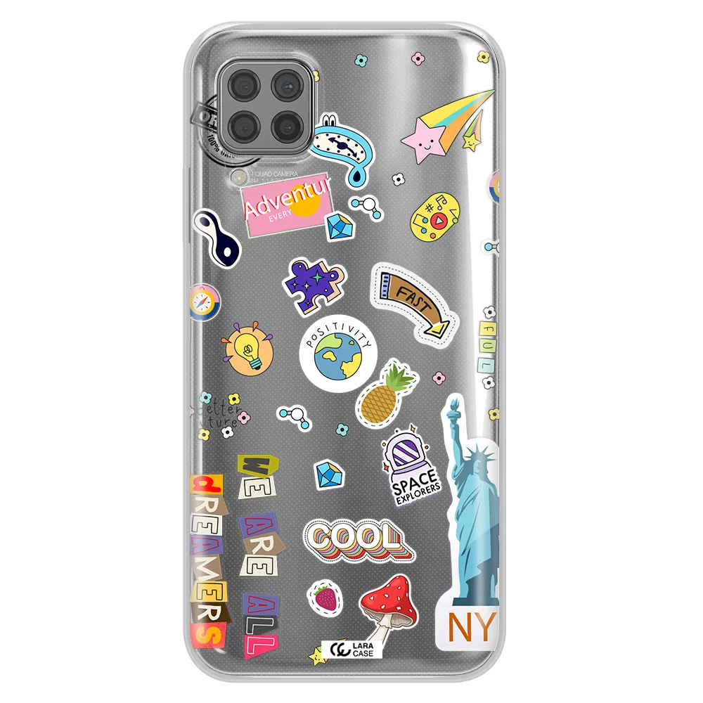 Stickers Huawei P40 Lite Clear TPU Case