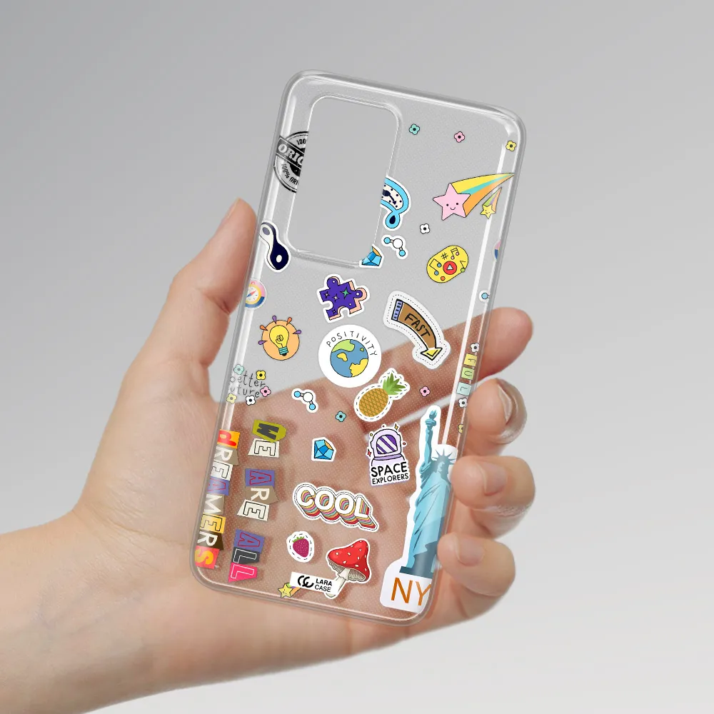 Stickers Huawei P40 Pro Clear TPU Case