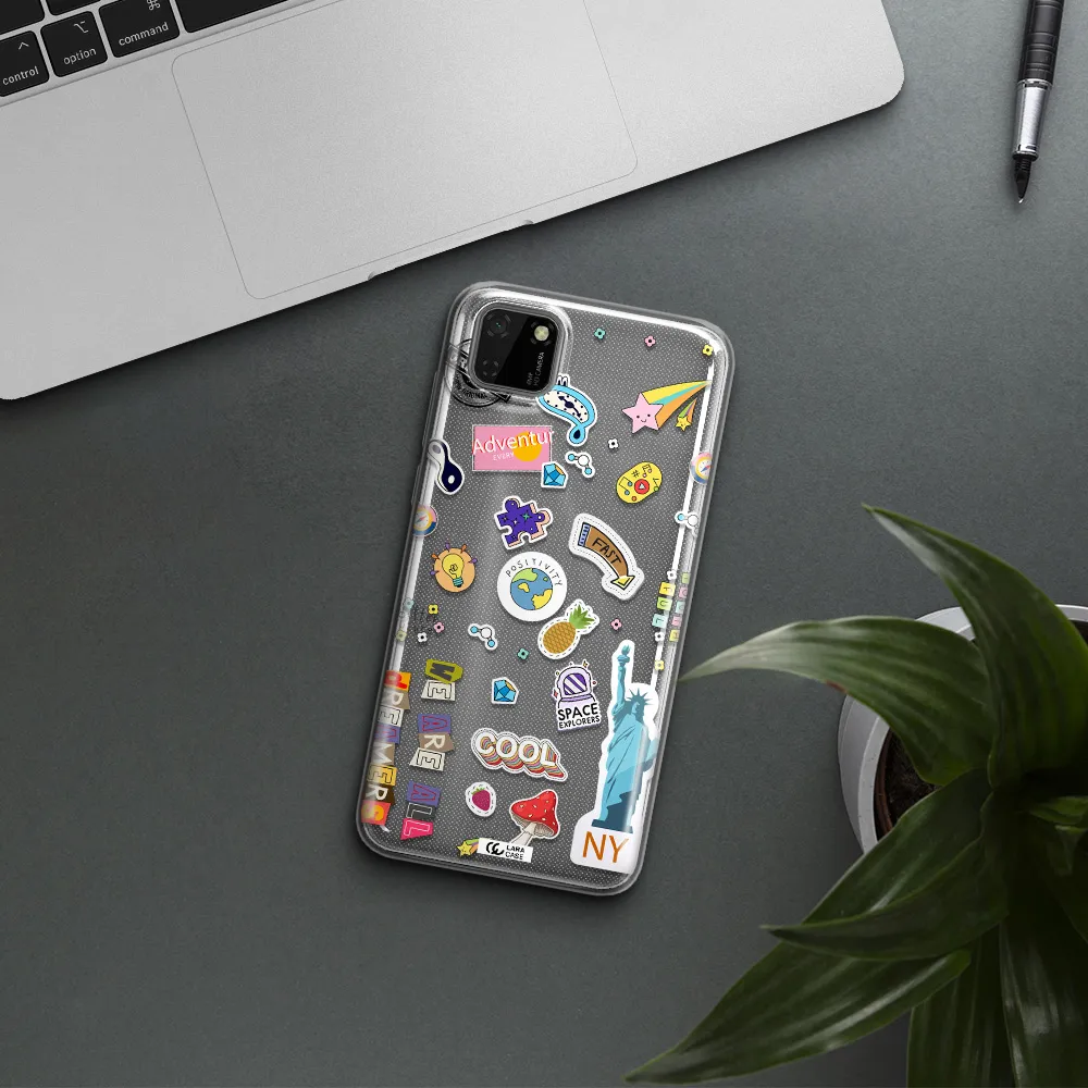 Stickers Huawei Y5P Clear TPU Case