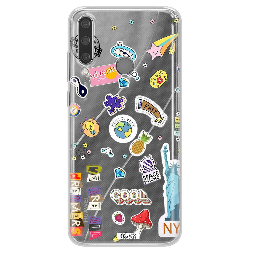Stickers Huawei Y6P Clear TPU Case