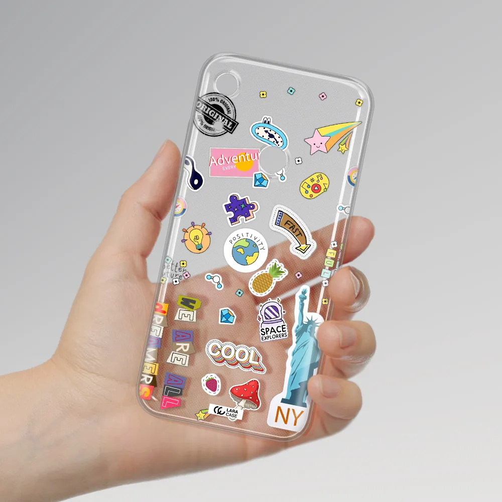Stickers Huawei Y6S Clear TPU Case