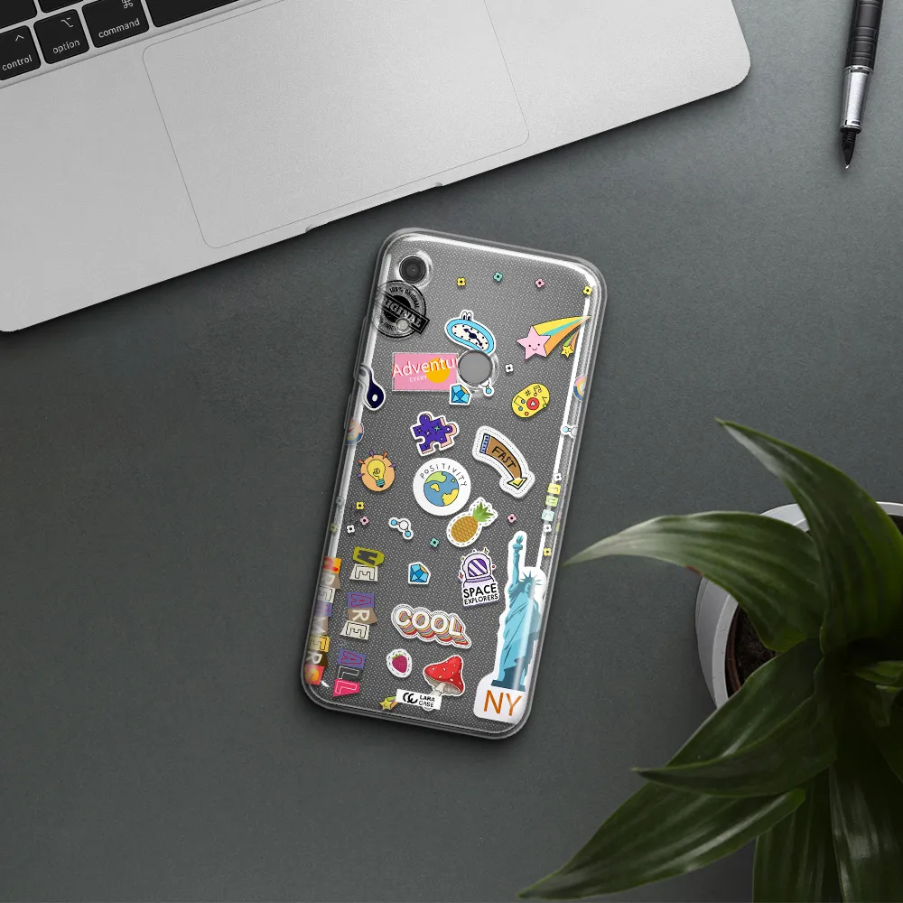 Stickers Huawei Y6S Clear TPU Case