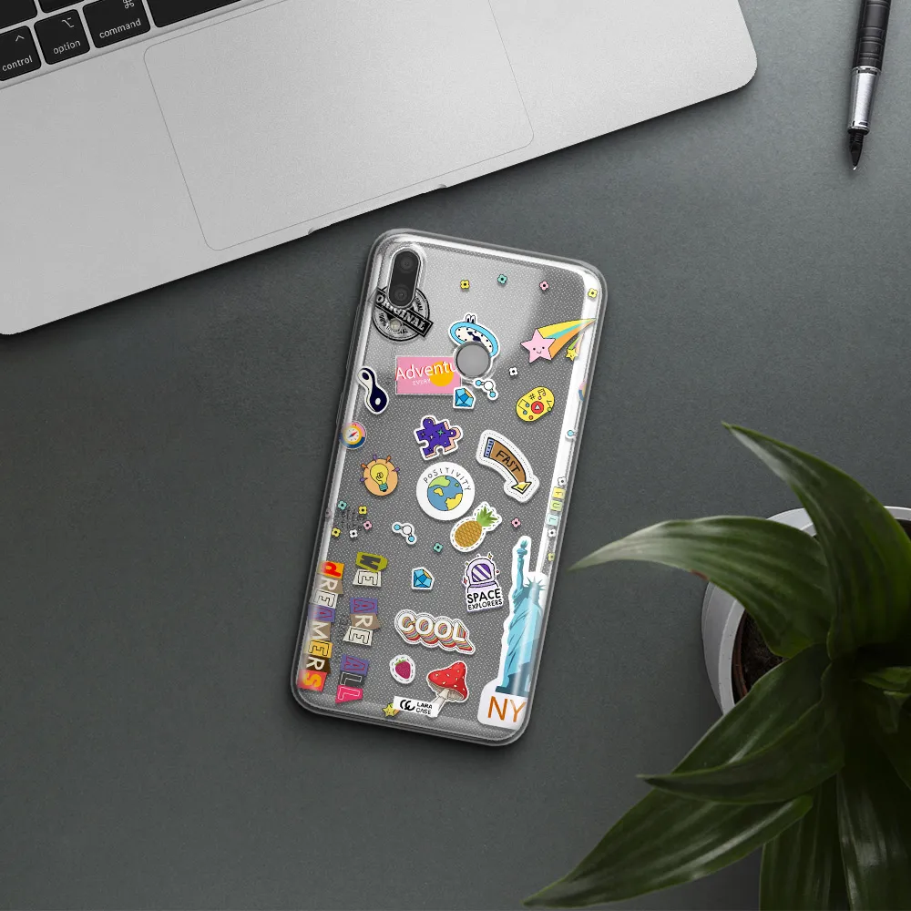 Stickers Huawei Y9 2019 Clear TPU Case