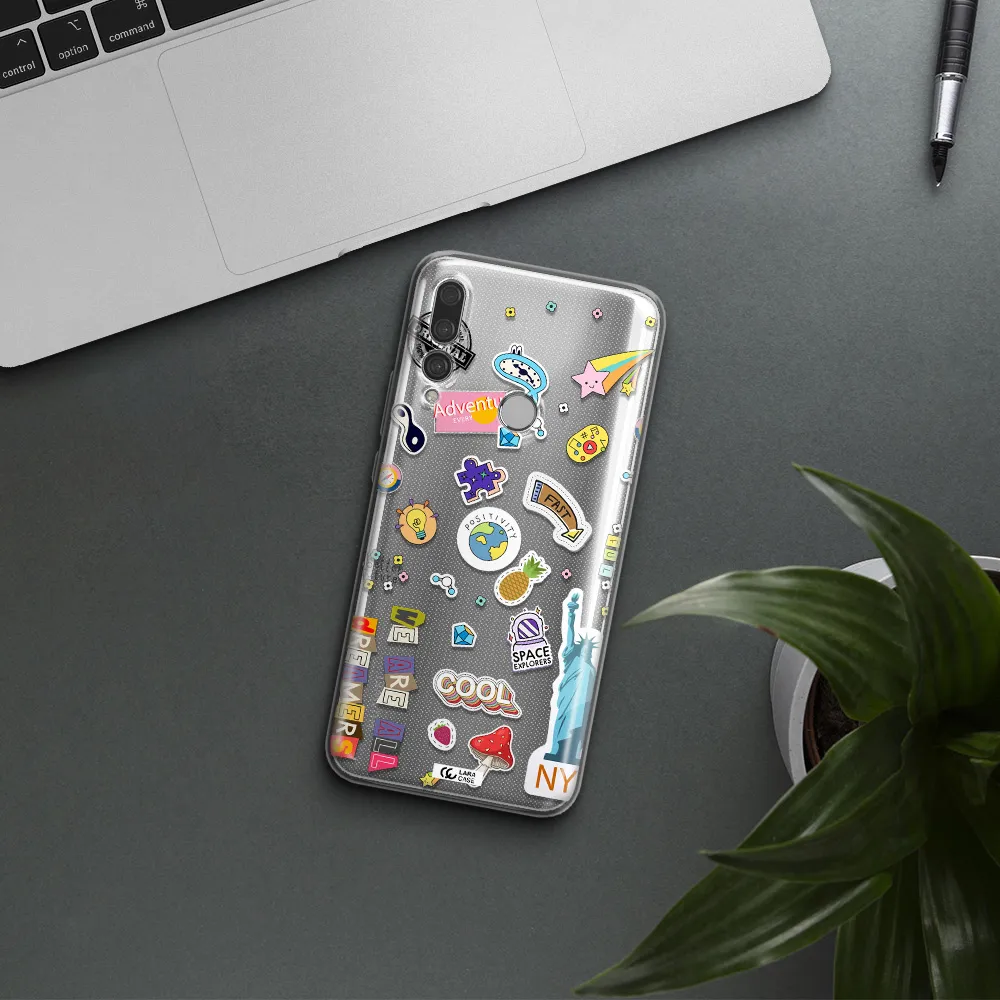Stickers Huawei Y9 Prime 2019 Clear TPU Case