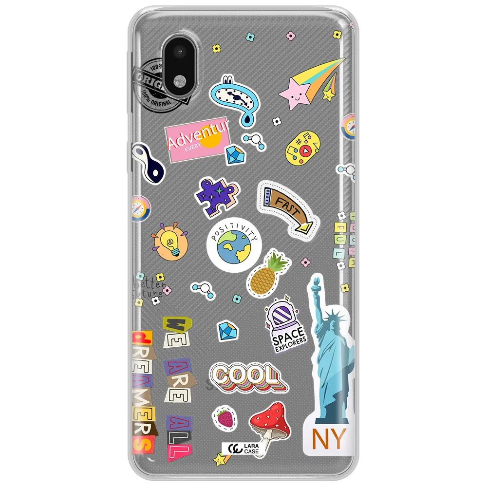 Stickers Samsung A01 Core Clear Tpu Case
