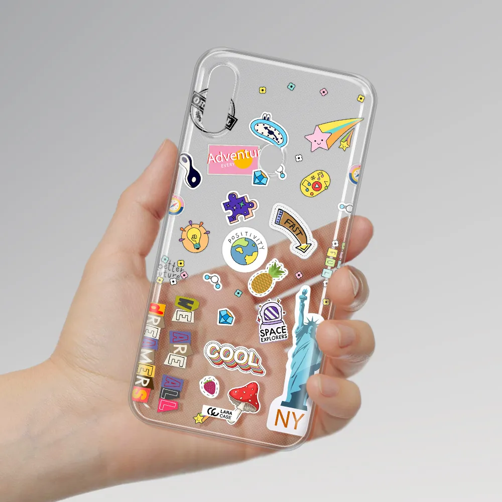 Stickers Samsung A11 Clear TPU Case