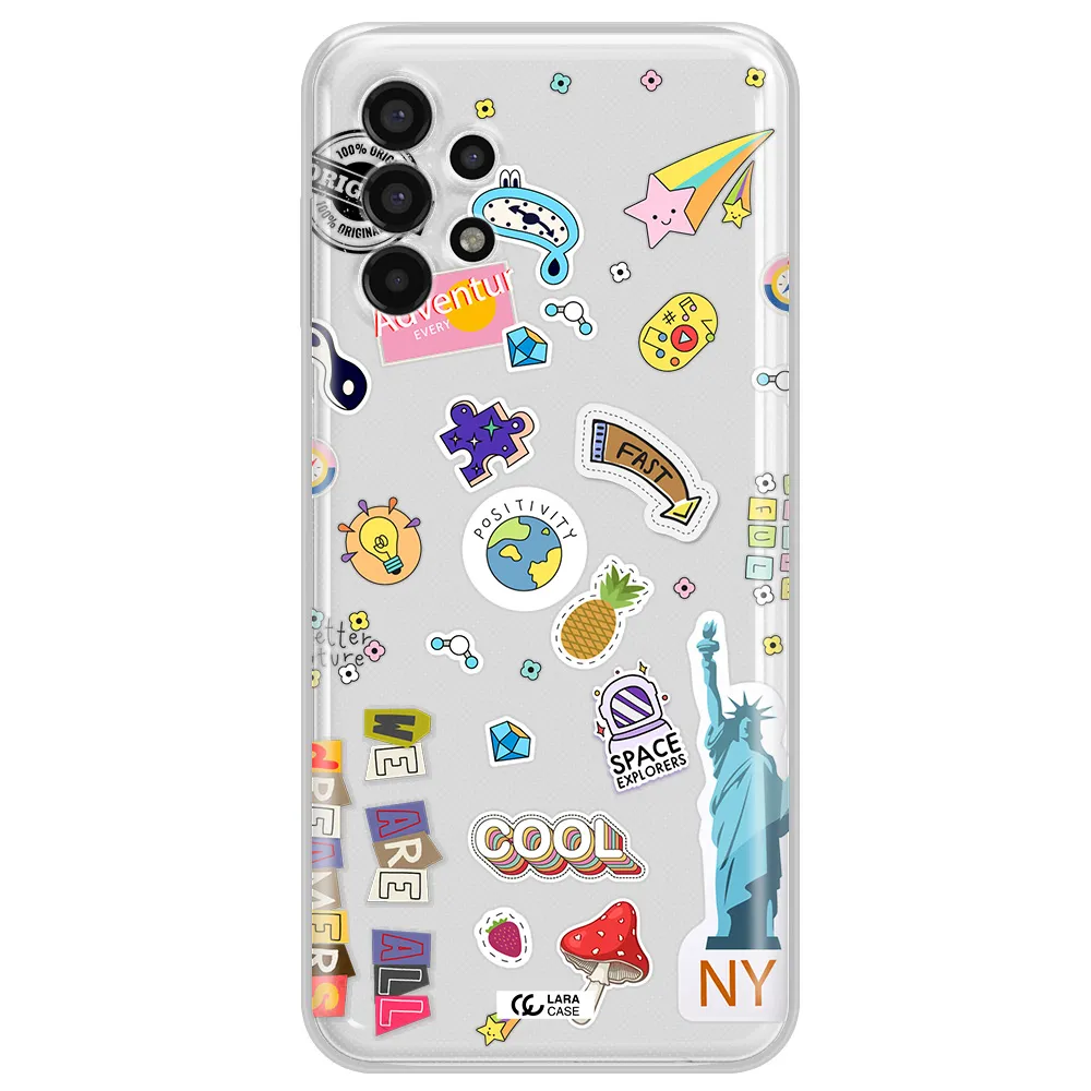 Stickers Samsung A13 4g Clear TPU Case