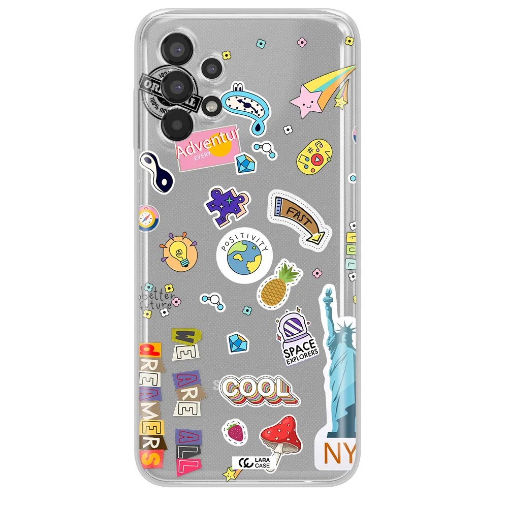 Stickers Samsung A13 Clear TPU Case