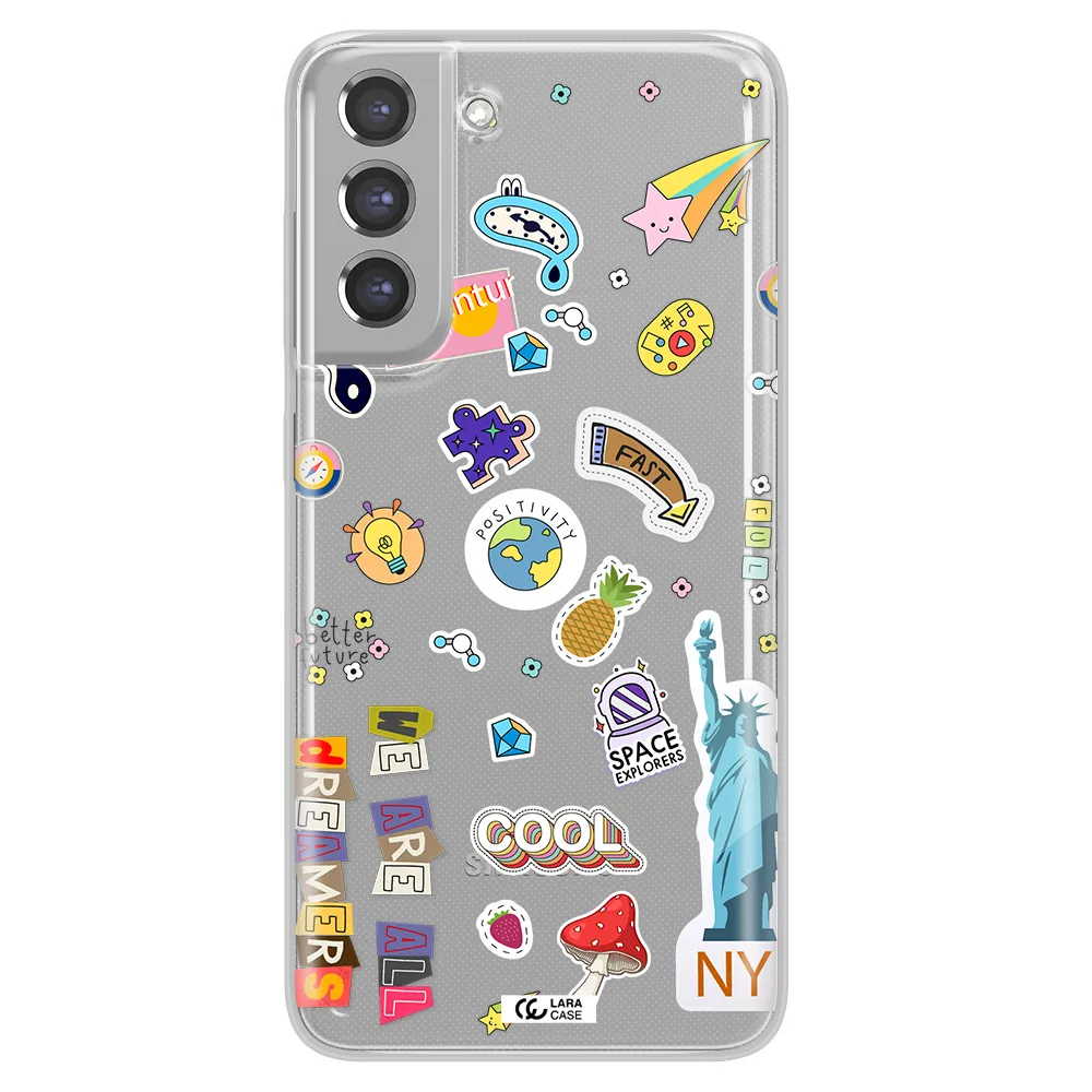 Stickers Samsung A21 Fe Clear TPU Case