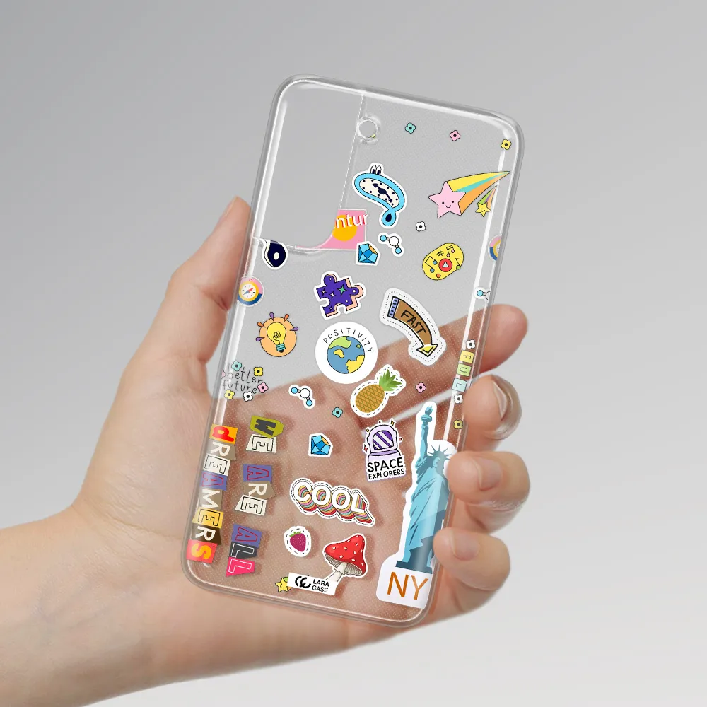 Stickers Samsung A21 Fe Clear TPU Case
