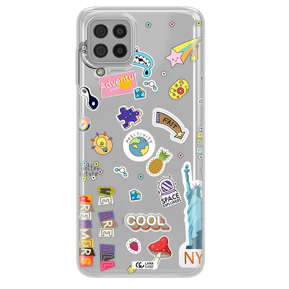 Stickers Samsung A22 4g Clear TPU Case