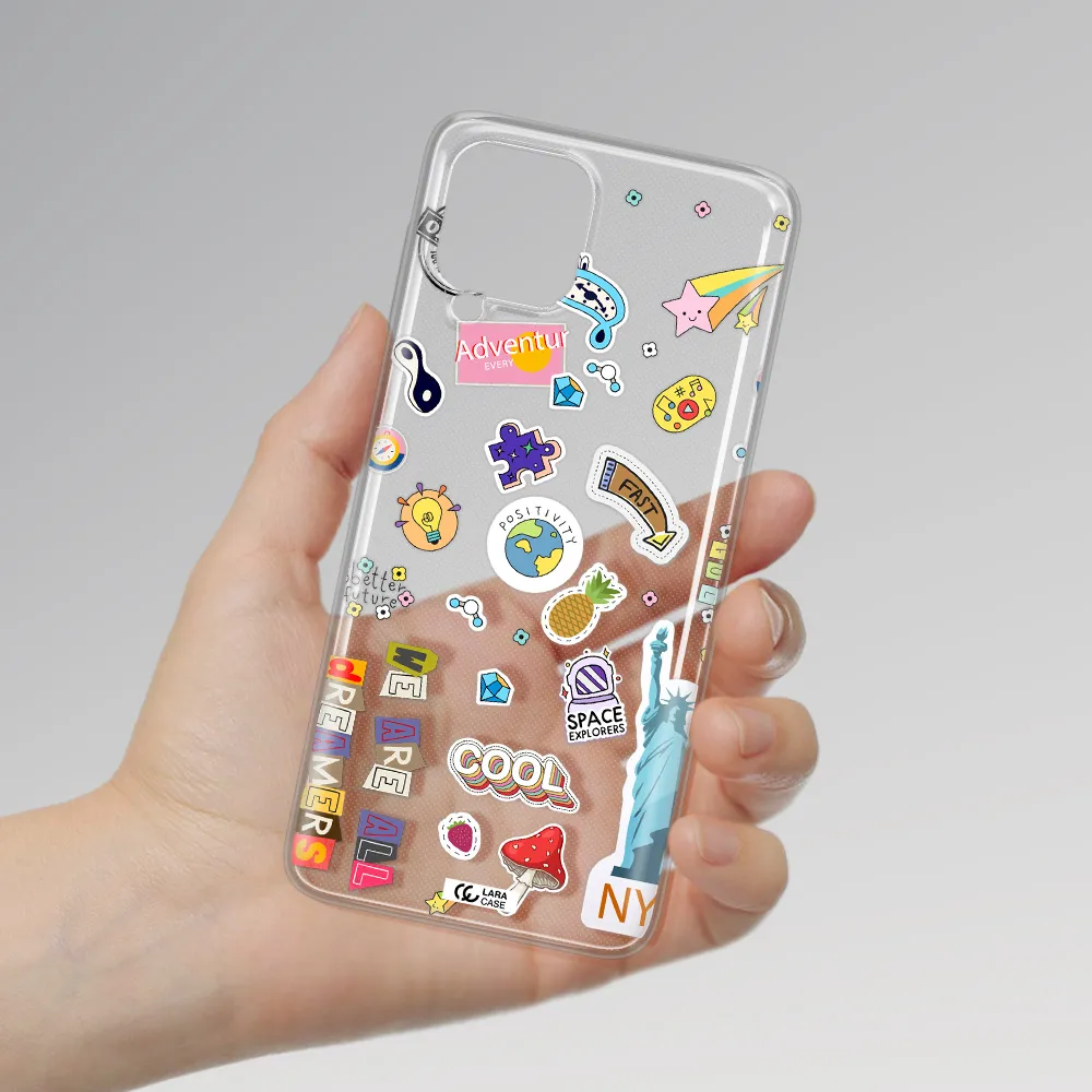 Stickers Samsung A22 4g Clear TPU Case