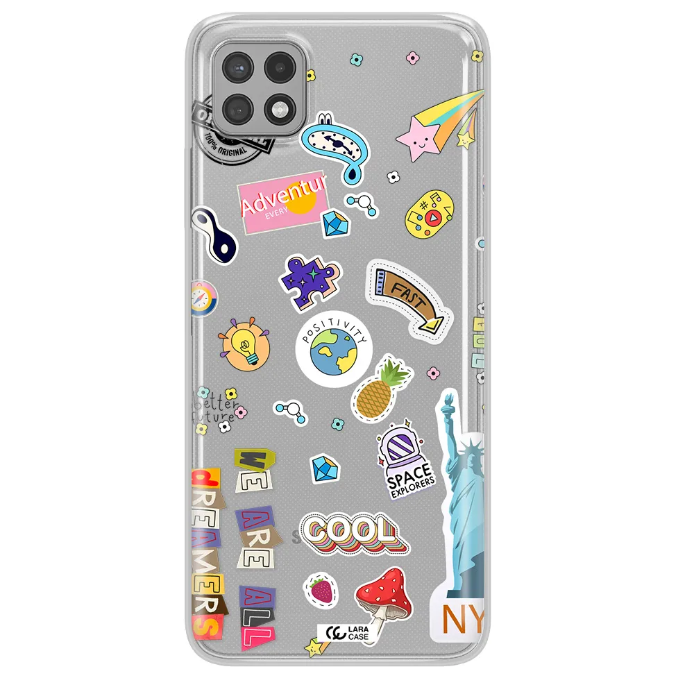 Stickers Samsung A22 5g Clear TPU Case