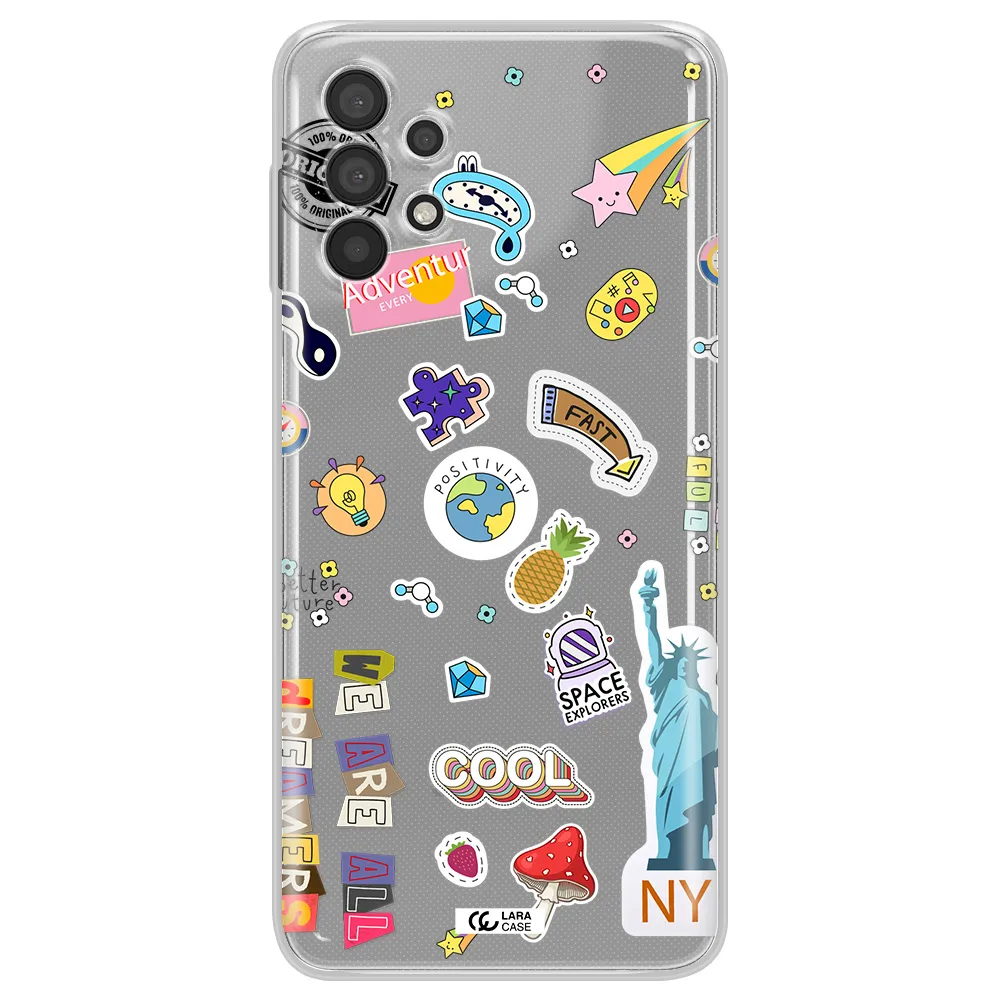 Stickers Samsung A32 Clear TPU Case
