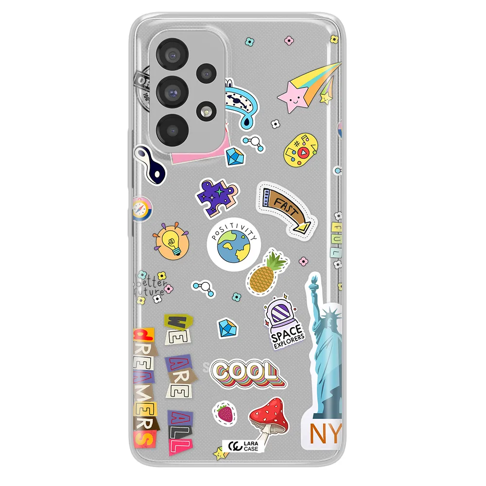 Stickers Samsung A53 Clear TPU Case