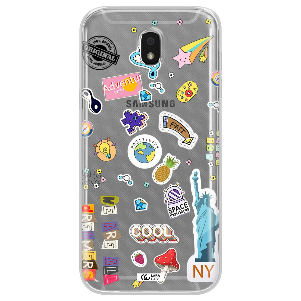 Stickers Samsung J5 2017 Clear TPU Case
