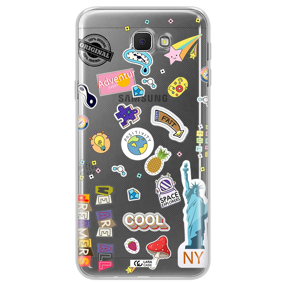 Stickers Samsung J5 Prime Clear TPU Case