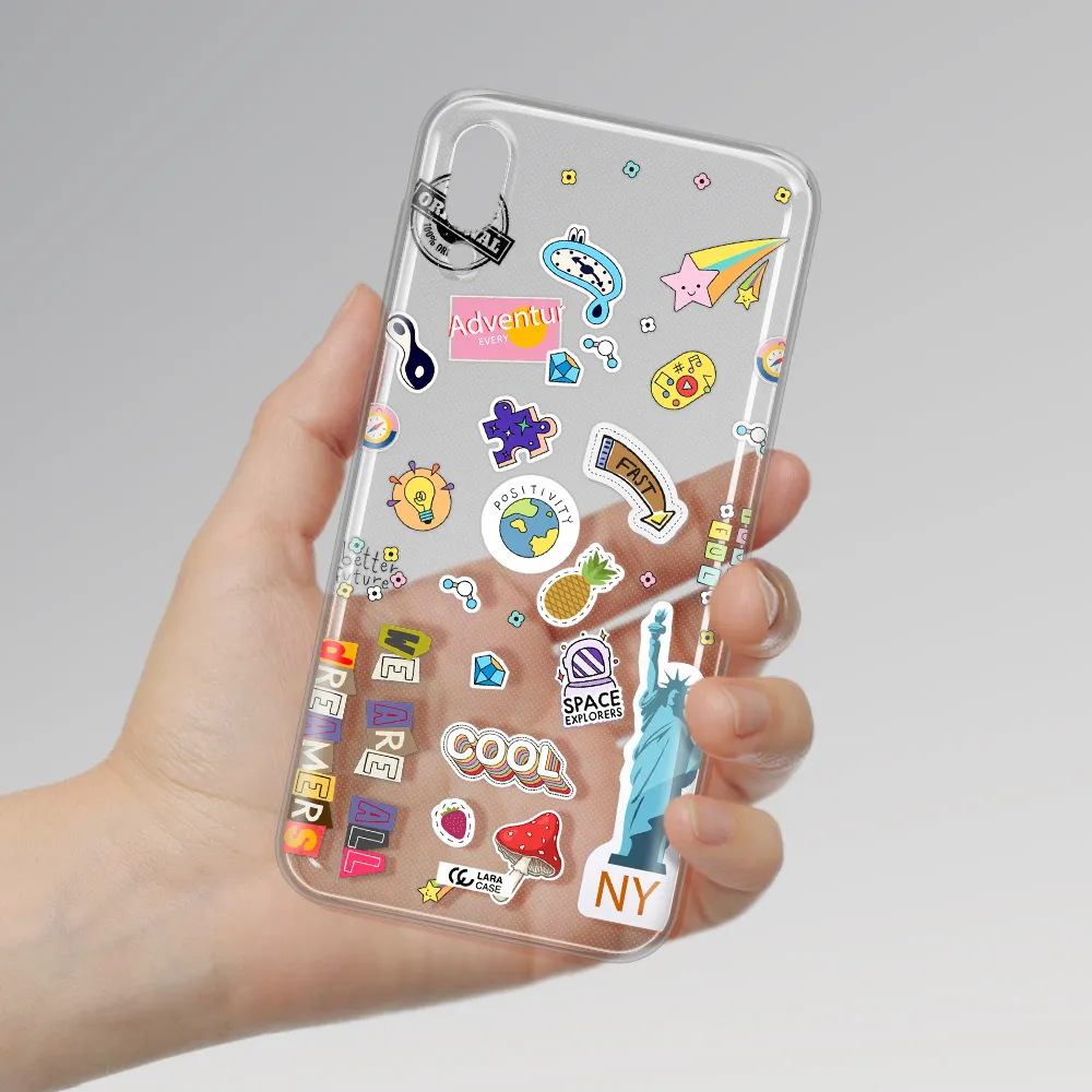 Stickers Samsung M10 Clear TPU Case