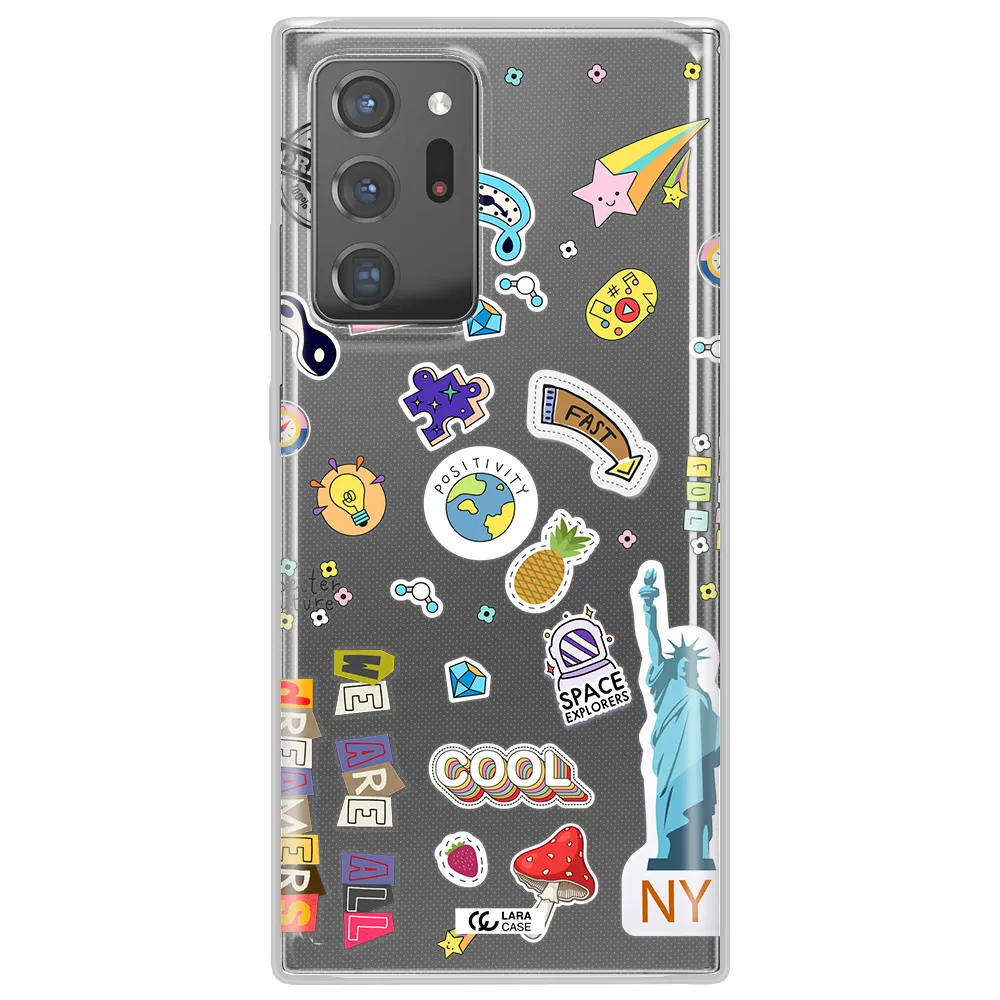 Stickers Samsung Note 20 Ultra Clear TPU Case