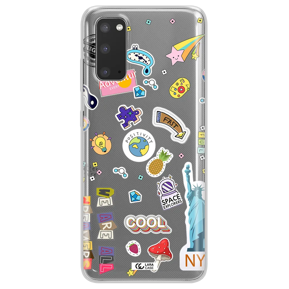 Stickers Samsung S20 Clear TPU Case