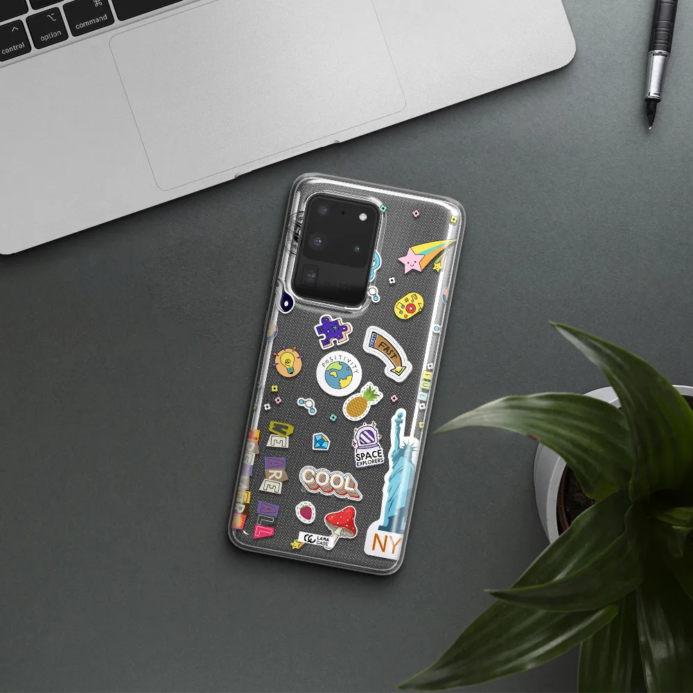 Stickers Samsung S20 Ultra Clear TPU Case